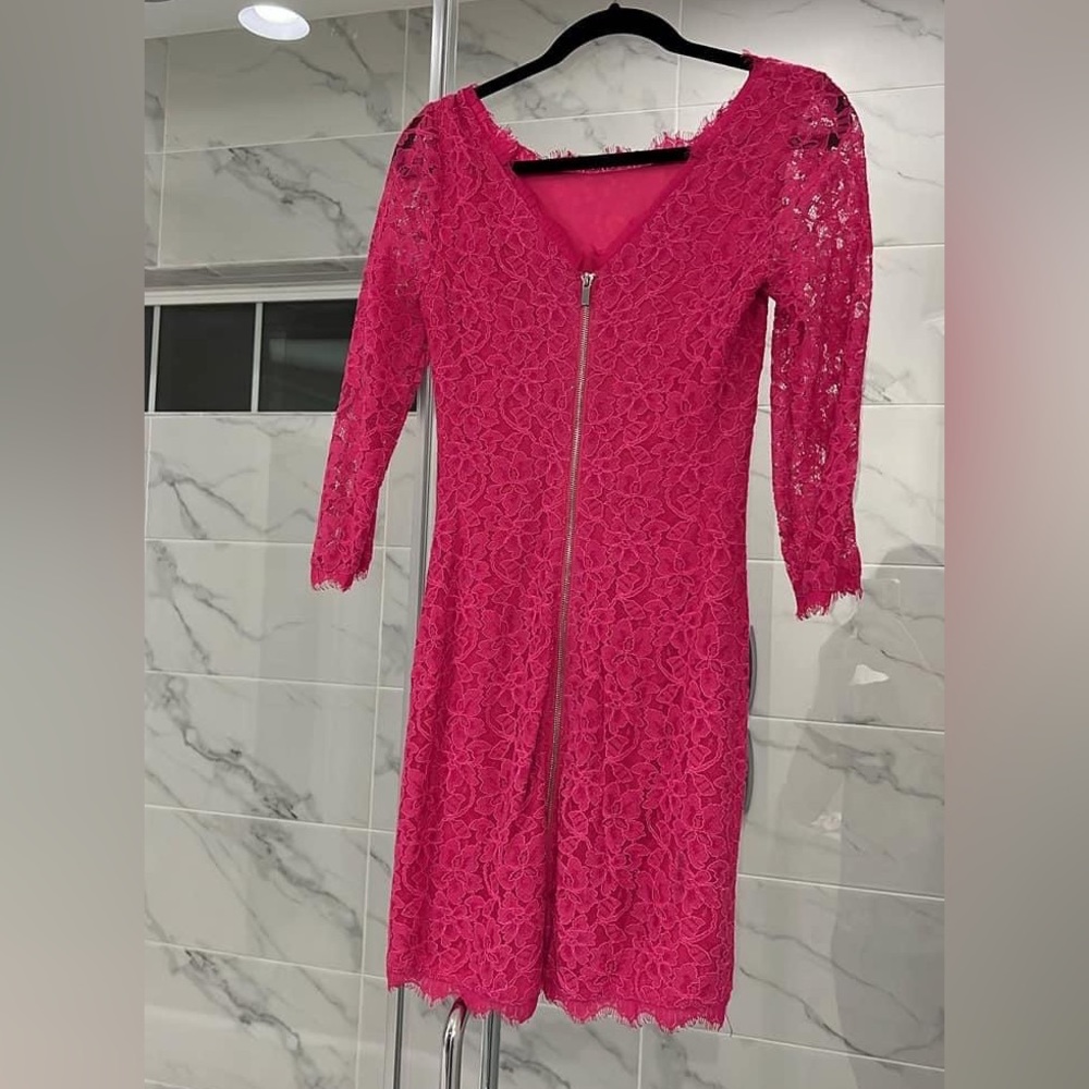 Pink Diane Von Furstenberg dress